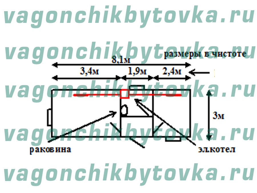 Металлический блок-контейнер 8м под офис